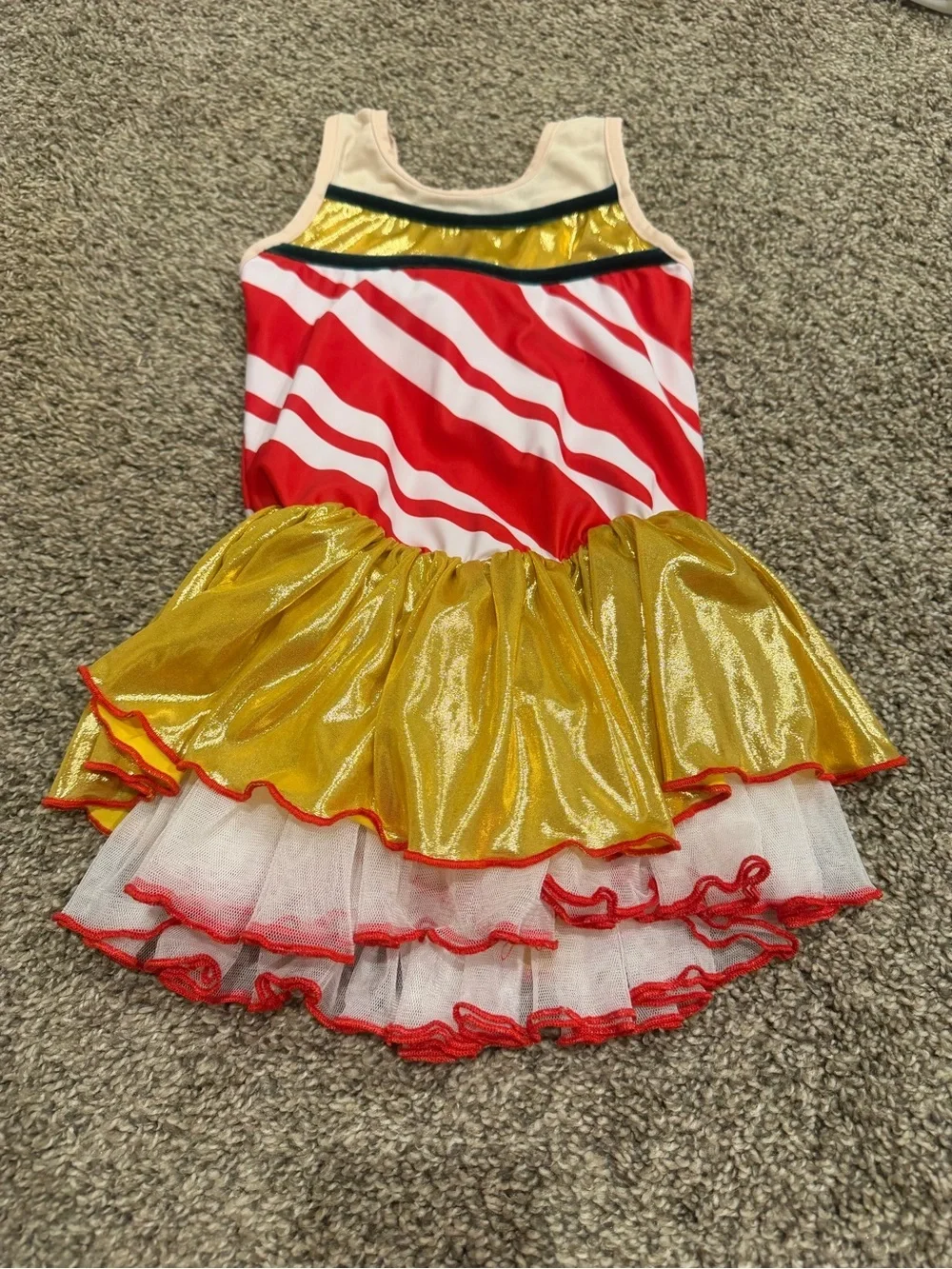 Only Little Once Holiday Dancer Skirted Leotard size 6/7